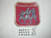 Woven Camporee Patch, Generic BSA issue, red, white r/e bdr