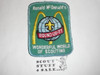 1977 Ronald McDonald's Roundup Patch, Generic BSA issue, lite use