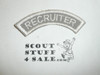 Recruiter Segment Patch, grey twill, white c/e
