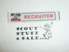 Woven Recruiter Patch, Scouts with flags