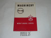 Machinery Merit Badge Pamphlet, Type 5, Red/Wht Cover, 5-52 Printing