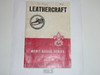 LeatherCraft Merit Badge Pamphlet, Type 5, Red/Wht Cover, 12-46 Printing