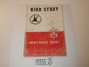 Bird Study Merit Badge Pamphlet, Type 5, Red/Wht Cover, 8-50 Printing