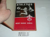 Athletics Library Bound Merit Badge Pamphlet, Type 6, Picture Top Red Bottom Cover, 11-64 Prtg