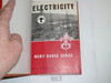 Electricity Library Bound Merit Badge Pamphlet, Type 6, Picture Top Red Bottom Cover, 5-53 Printing