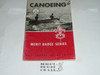 Canoeing  Merit Badge Pamphlet, Type 6, Picture Top Red Bottom Cover, 7-62 Printing