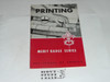 Printing Merit Badge Pamphlet, Type 6, Picture Top Red Bottom Cover, 11-55 Printing