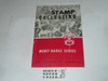 Stamp Collecting Merit Badge Pamphlet, Type 6, Picture Top Red Bottom Cover, 3-64 Printing