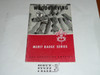 Woodcarving Merit Badge Pamphlet, Type 6, Picture Top Red Bottom Cover, 7-56 Printing