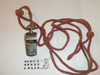 1950's Official Boy Scout Whistle with maroon neck cord