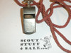 1950's Official Boy Scout Whistle with maroon neck cord