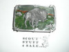 Buffalo Enameled Belt Buckle