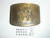 USA Bicentennial Bronze Belt Buckle, drum and fiddle