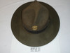 Official Boy Scout Campaign Hat with Hat Pin (Smokey the Bear hat), size 6, Like new