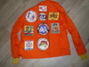 1975 World Jamboree Philippines Contingent Jacket with contingent patch, rare NordJamb75 Patch and other patches