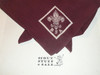 BSA National Supply Troop Neckerchief, Full Square, Maroon