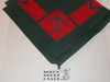 BSA National Supply Troop Neckerchief, Triangle, Green/Red