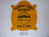 1961 Klondike Derby Felt Pennant, Delaware District