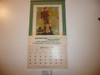 1959 Boy Scout Calendar, Norman Rockwell Art on the cover and lots of pictures and Scouting info on each page