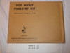 1950's Boy Scout Forestry Kit, Scoutmaster's Program Helps