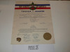 1948 Boy Scout Troop Charter, October, 15 year Veteran Troop