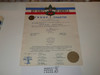 1952 Boy Scout Troop Charter, February, 20 year Veteran Troop