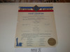 1951 Cub Scout Pack Charter, May