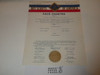 1963 Cub Scout Pack Charter, November