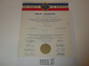 1969 Cub Scout Pack Charter, March