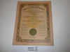 1937 Minimum Course in The Elements of Scout Leadership Training Part 1 Certificate, Presented