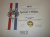 1979 National Eagle Scout Association Life Member Certificate, presented