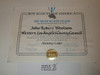 1987 Silver Beaver Award Certificate, Presented