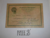 1951 Greater New York Councils Recognition Certificate