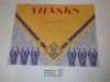 Cub Scout THANKS Certificate, blank