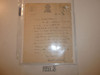 Original Letter from Robert Baden Powell dated 1927 with Auction House Description, Authenticity Guaranteed