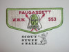 Order of the Arrow Lodge #553 Paugassett s1 Flap Patch