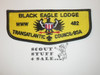 Order of the Arrow Lodge #482 Black Eagle s9 Flap Patch
