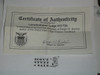 Order of the Arrow Lodge #415 Lemolloillahee f2b Flap Patch from the Dwight Bischel Collection with certificate of authenticity