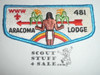 Order of the Arrow Lodge #481 Aracoma S7a Flap Patch