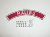 MALIBU Red and White Community Strip, sewn