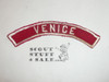VENICE Red and White Community Strip, sewn