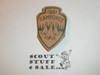 1961 Generic Camporee Leather Neckerchief Slide