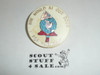 The World At Our Door Plastic Neckerchief Slide, by Torchy Plastics