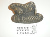 Coiled Rattlesnake Plaster Neckerchief Slide
