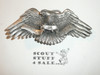 Boy Scouts of America Cast Metal Belt Buckle with stand and velvet Bag