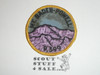 Mount Baden-Powell 9,399 Hiking Travel Patch, Vintage, twill discoloration