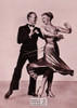 Fred Astaire & Ginger Rogers Sepia Postcard by Ludlow Sales #136-017