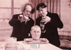 The Three Stooges Sepia Postcard by Classico SF/Ludlow #136-098