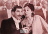 Groucho Marx & Margaret Dumont Sepia Postcard Classico Ludlow Coll #136-202