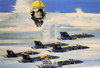 United States Navy Blue Angels Postcard by Classico SF #158-004